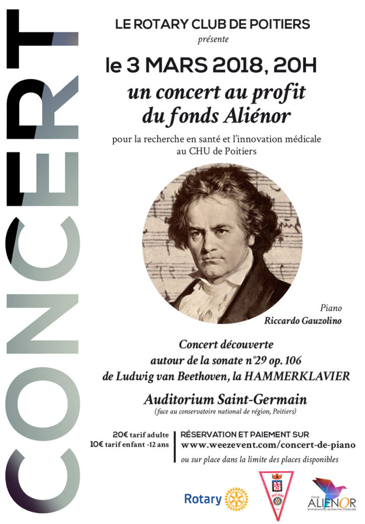 Concert de piano au profit du fonds Aliénor